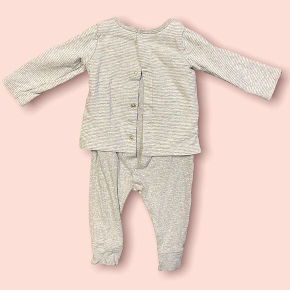 carter’s Bunny Mocked Layered Jump Suit Girls - Picture 2 of 4